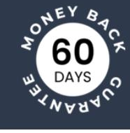 60 days money-back guarantee seal