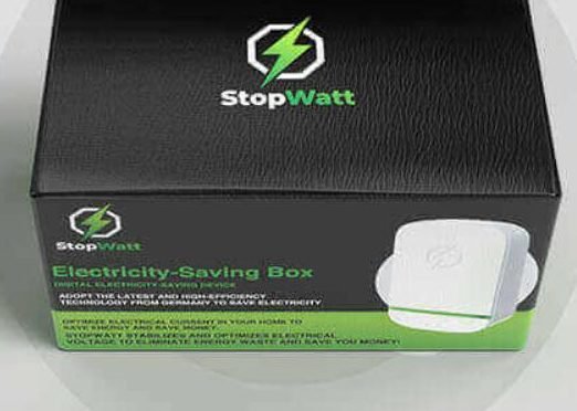 StopWatt Electricity-Saving Box packaging